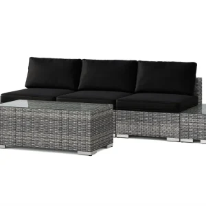 Beställ nu Comfort Garden Bahamas utesoffa 3-sits med bord Grå - Trädgård & spabad