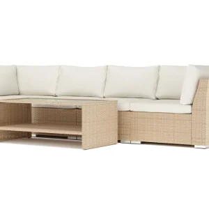 Begränsad tid Comfort Garden Wisconsin utomhus rak 4-sits soffa Beige - Trädgård & spabad