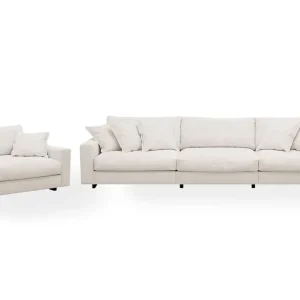 Nyhet Scandinavian Choice Valencia Soffgrupp Extra Djup 5-sits Soffa + Fåtölj Offwhite - Möbler