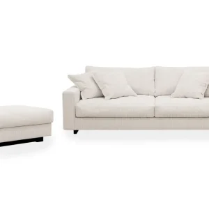 Scandinavian Choice Valencia Soffgrupp Extra Djup 3-sits Soffa + Fotpall Offwhite - Möbler Billigare