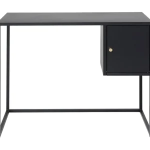 Venture Home Bakal Skrivbord 95 cm med Förvaring Skåp Svart - Möbler Reapris