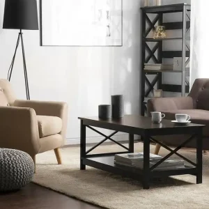 Kampanj Foster Soffbord 100 cm Svart - Möbler