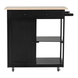 Trapani Serveringsbord 75 cm Svart - Möbler risnedsättning