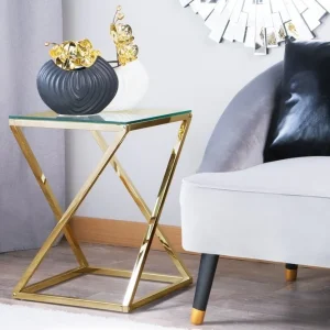 Expressleverans Beverly Sidobord 40 cm Guld - Möbler