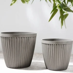Poka Kruka 44 cm Grå - Trädgård & spabad Fynd