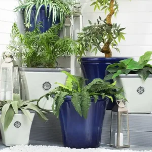 Populärt val Elateia Blomkruka 35 cm Vit - Trädgård & spabad