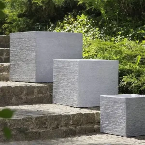 Expressleverans Paros Kruka 40 cm Vit - Trädgård & spabad