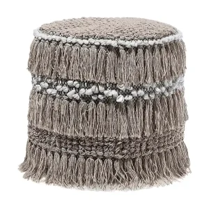 I lager Noida Sittpuff 44 cm Beige - Möbler