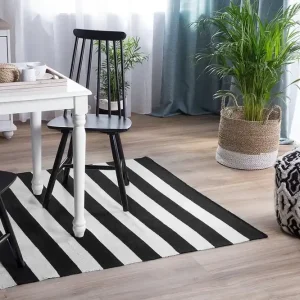 Tavas Matta 160|230 Svart - Textil & mattor Expressleverans