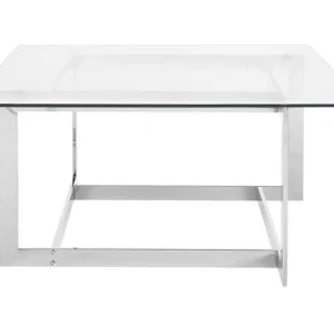 Crystal Soffbord 80 cm Silver/Glas - Möbler Handla nu