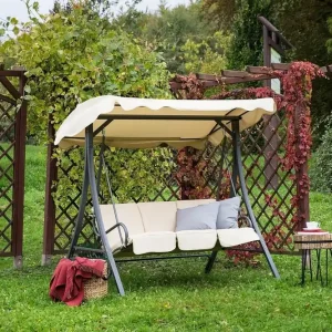 Erbjudande Garbo Hängsoffa 180 cm Beige - Utemöbler