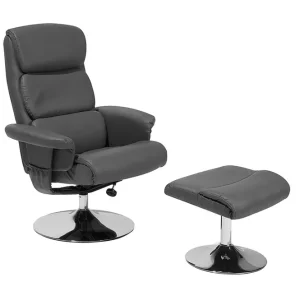 Legend Recliner med fotpall Grå - Möbler Kampanjpris