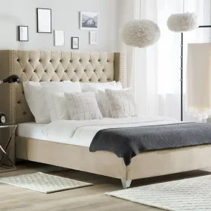 Outlet Bedly Lubbon Dubbelsäng 160|200 cm Beige - Möbler