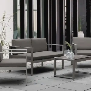 Tirrena Loungegrupp Utomhus 90 cm Grå - Utemöbler Sista chansen
