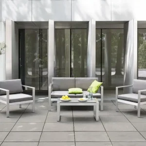 Tirrena Loungegrupp Utomhus 90 cm Grå - Utemöbler Begränsat antal