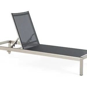 Säker betalning Fossato Solsäng 64|198 cm Svart - Utemöbler