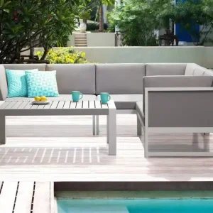 Beställ idag Vinci Loungegrupp Utomhus 120 cm Grå - Utemöbler