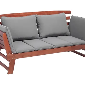 Portici Trädgårdssoffa 210 cm Trä/Natur - Utemöbler Säker betalning