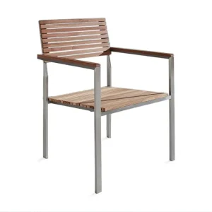 Viareggio Trädgårdsstol 6 St 53 cm Trä/Natur - Utemöbler Bästa pris