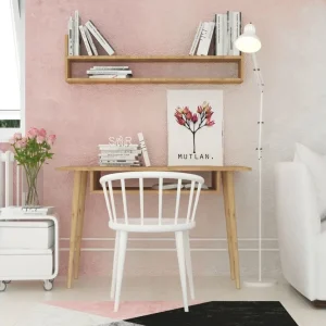Bästa pris Mod Design Skrivbord 120 cm med Förvaring Vägghylla Trä - Möbler