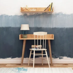 Outlet Mod Design Skrivbord 90 cm med Förvaring Vägghylla Trä - Möbler