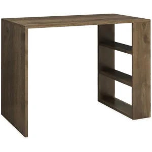 Premium Puqa Design Skrivbord 90 cm med Förvaring Hyllor Valnötsbrun - Möbler