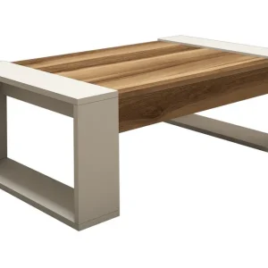 Hommaz Soffbord 102 cm Valnötsbrun/Krämvit - Möbler Rea