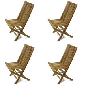 Bästa pris Smögen fällstol 4-pack - Utemöbler