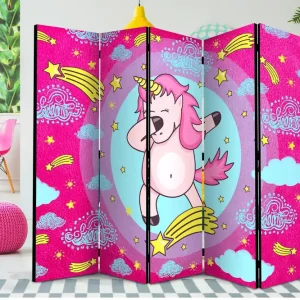 Rumsavdelare Dancing Unicorn II 225x172 cm Artgeist sp. z o. o. - Inredning Outlet