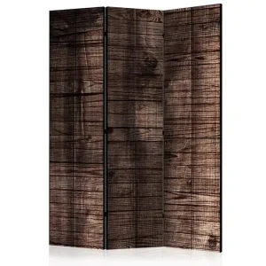 Rumsavdelare Dark Brown Boards 135x172 cm Artgeist sp. z o. o. - Inredning Erbjudandepris