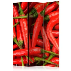 Rumsavdelare Chili Pepper - Background 135x172 cm Artgeist sp. z o. o. - Inredning risnedsättning