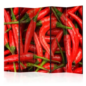 Rumsavdelare Chili Pepper - Background II 225x172 cm Artgeist sp. z o. o. - Inredning Fynd