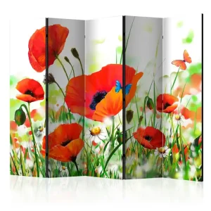 Beställ nu Rumsavdelare Country Poppies II 225x172 cm Artgeist sp. z o. o. - Inredning