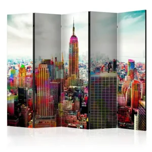 Premium Rumsavdelare Colors of New York City II 225x172 cm Artgeist sp. z o. o. - Inredning