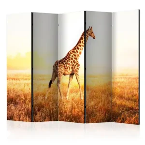 Trygg betalning Rumsavdelare Giraffe - Walk II 225x172 cm Artgeist sp. z o. o. - Inredning