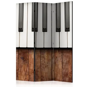 I lager Rumsavdelare Inspired by Chopin - Mahogany 135x172 cm Artgeist sp. z o. o. - Inredning