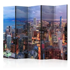 Rumsavdelare Illuminated Chicago II 225x172 cm Artgeist sp. z o. o. - Inredning Populär