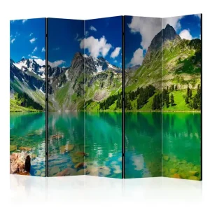 Erbjudandepris Rumsavdelare Mountain Lake II 225x172 cm Artgeist sp. z o. o. - Inredning