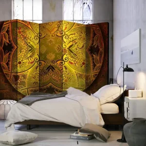 Lågt pris Rumsavdelare Mandala: Golden Power II 225x172 cm Artgeist sp. z o. o. - Inredning