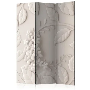 Rumsavdelare Paper Flowers Cream 135x172 cm Artgeist sp. z o. o. - Inredning Fynd