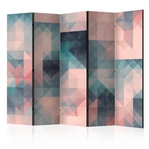 Rumsavdelare Pixels Green and Pink II 225x172 cm Artgeist sp. z o. o. - Inredning Fynd