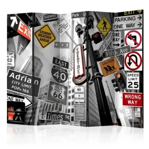 Rabatter Rumsavdelare New York Signs II 225x172 cm Artgeist sp. z o. o. - Inredning