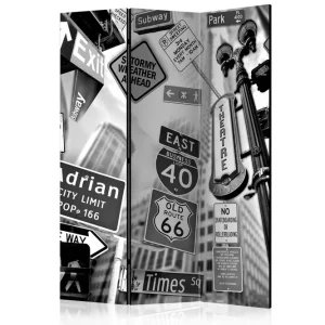 Rumsavdelare Roads To Manhattan 135x172 cm Artgeist sp. z o. o. - Inredning Kundfavorit