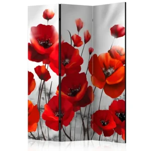 Säker betalning Rumsavdelare Poppies in the Moonlight 135x172 cm Artgeist sp. z o. o. - Inredning