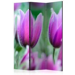 Rumsavdelare Purple Spring Tulips 135x172 cm Artgeist sp. z o. o. - Inredning Erbjudandepris