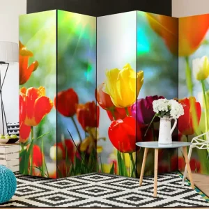 Rumsavdelare Spring Tulips II 225x172 cm Artgeist sp. z o. o. - Inredning Beställ nu