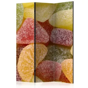 Rabatt Rumsavdelare Tasty Fruit Jellies 135x172 cm Artgeist sp. z o. o. - Inredning