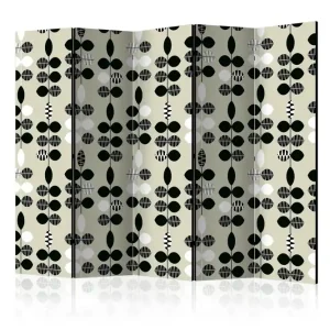 Rumsavdelare Black and White Dots II 225x172 cm Artgeist sp. z o. o. - Inredning I lager