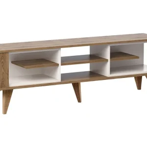Hejde TV-Bänk 160 cm Brun/Vit - Möbler Reapris