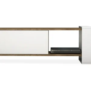 Gersby TV-Bänk 120 cm Brun/Vit - Möbler Säker betalning